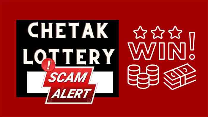 Chetak Lottery check Scam